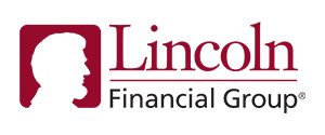 The image is a logo with the text LINCOLN FINANCIAL GROUP and a stylized letter L prominently displayed.